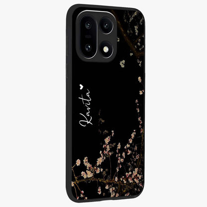 Petal Moon Light With Custom Name Glass Case for 1+15 side perspective highlighting custom typography and smooth premium build