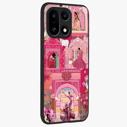 Pink Palace Muse Glass Case for 1+15 side perspective highlighting graceful textures and sleek premium build