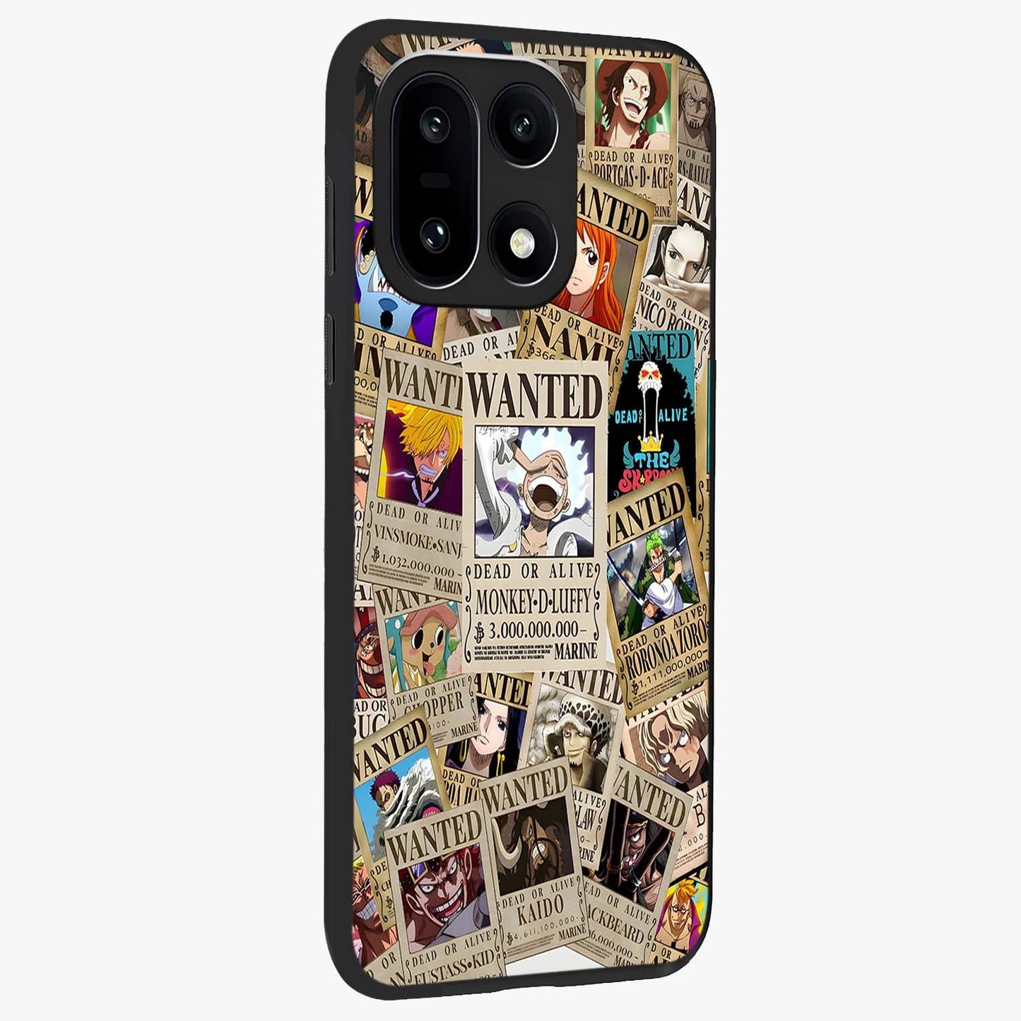 Pirate Wanted Legends Glass Case for 1+15 side perspective highlighting detailed character textures and premium edges