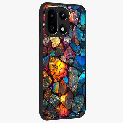 Shattered Light Glass Case for 1+15 side perspective highlighting dynamic textures and premium edges