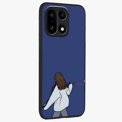Silent Distance Love Glass Case for 1+15 side perspective highlighting delicate textures and premium edges