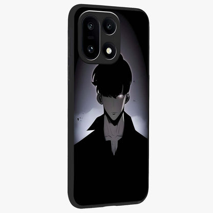 Silent Shadow Awakening Glass Case for 1+15 side perspective highlighting sharp textures and sleek premium build