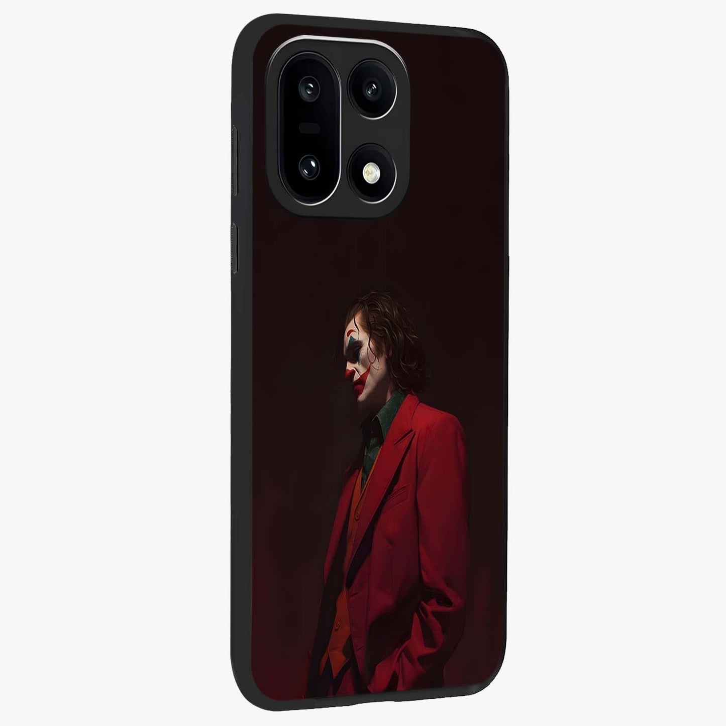 Tragic Chaos King Glass Case for 1+15 side perspective highlighting strong textures and sleek premium build