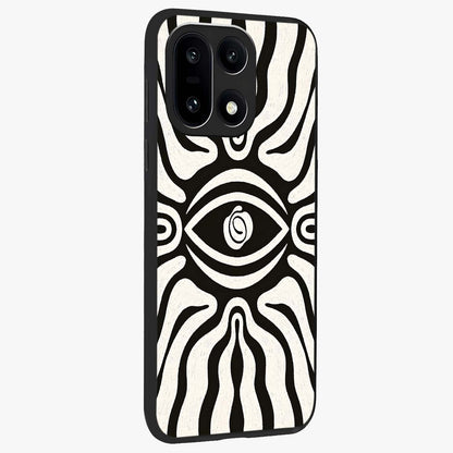 Trancewave Illusion Art Glass Case for 1+15 side perspective highlighting dynamic wave textures and premium edges