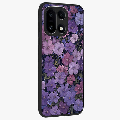 Velvet Bloom Tapestry Glass Case for 1+15 side perspective highlighting intricate bloom textures and premium edges
