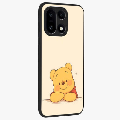 Winniethe Pooh Glass Case for 1+15 side perspective highlighting charming character textures and smooth build