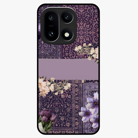 Antique Floral Whisper Glass Case for 1+15 vintage front view featuring soft antique floral artwork