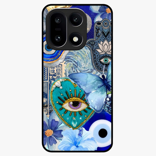 Audrey Zivan Glass Case for 1+15 stylish front view featuring bold artistic aesthetic design