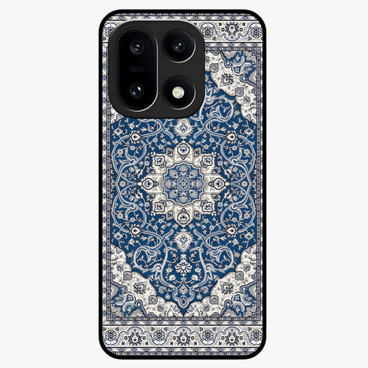 Blue Palace Dream Glass Case for 1+15 royal front view featuring palace inspired artwork in deep blue tones