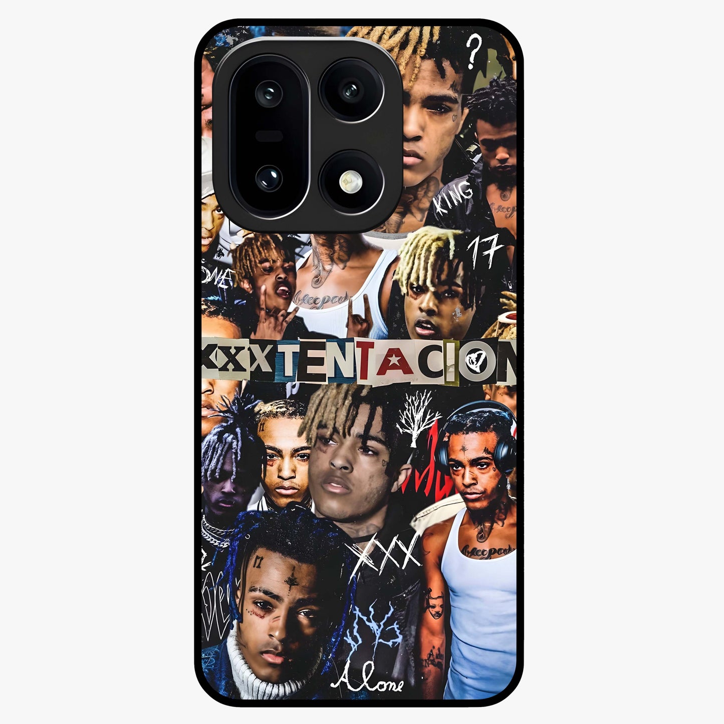 Broken Fame Diaries Glass Case for 1+15 bold front view featuring expressive diary inspired artistic artwork