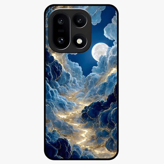 Celestial Cloud Path Glass Case for 1+15 serene front view featuring dreamy cloud pathway artwork