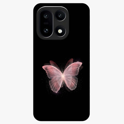 Celestial Wings Butterfly Glass Case for 1+15 elegant front view featuring butterfly artwork with cosmic accents