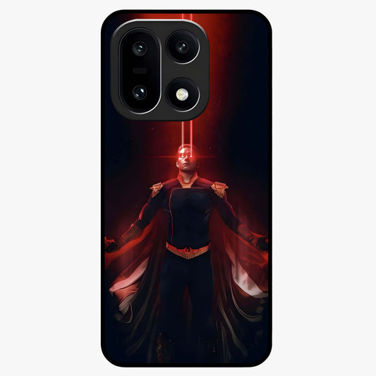 Crimson Vision Ascension Glass Case for 1+15 bold front view featuring visionary crimson themed artwork