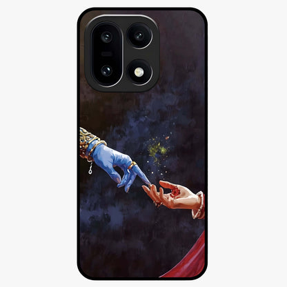 Divine Touch Eternal Glass Case for 1+15 graceful front view featuring timeless spiritual artwork