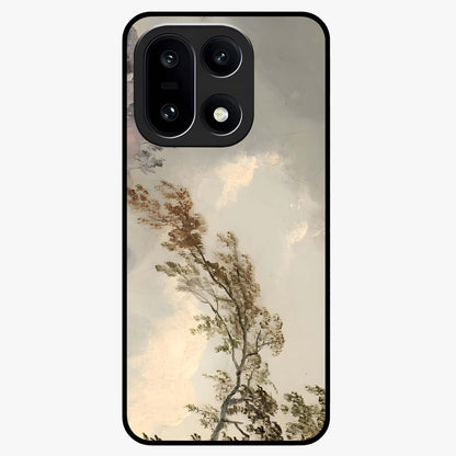 Dreamlike Wind Field Glass Case for 1+15 serene front view featuring flowing meadow artwork with soft wind inspired tones