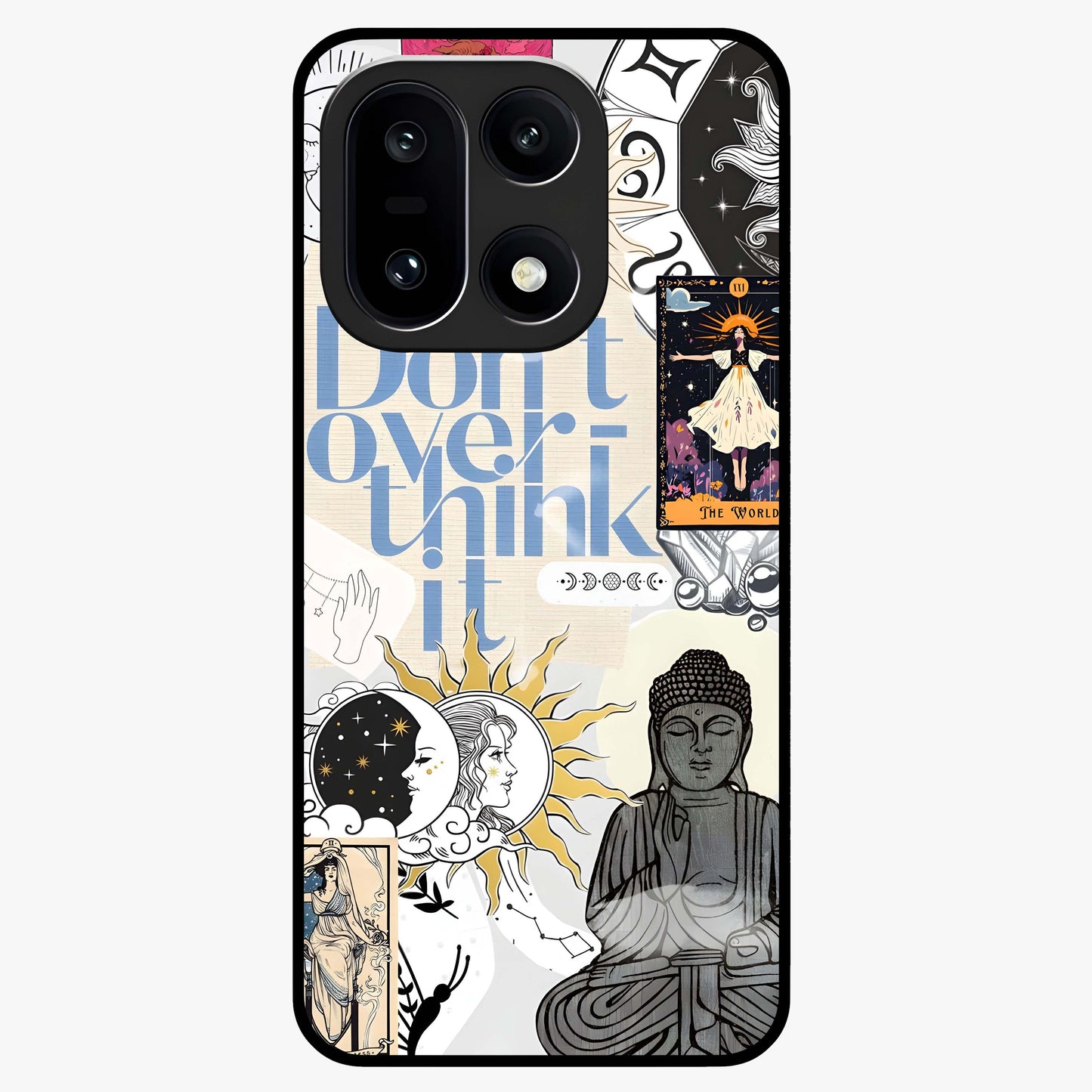 Ethereal Thoughts Glass Case for 1+15 dreamy front view featuring abstract artistic artwork with soft tones