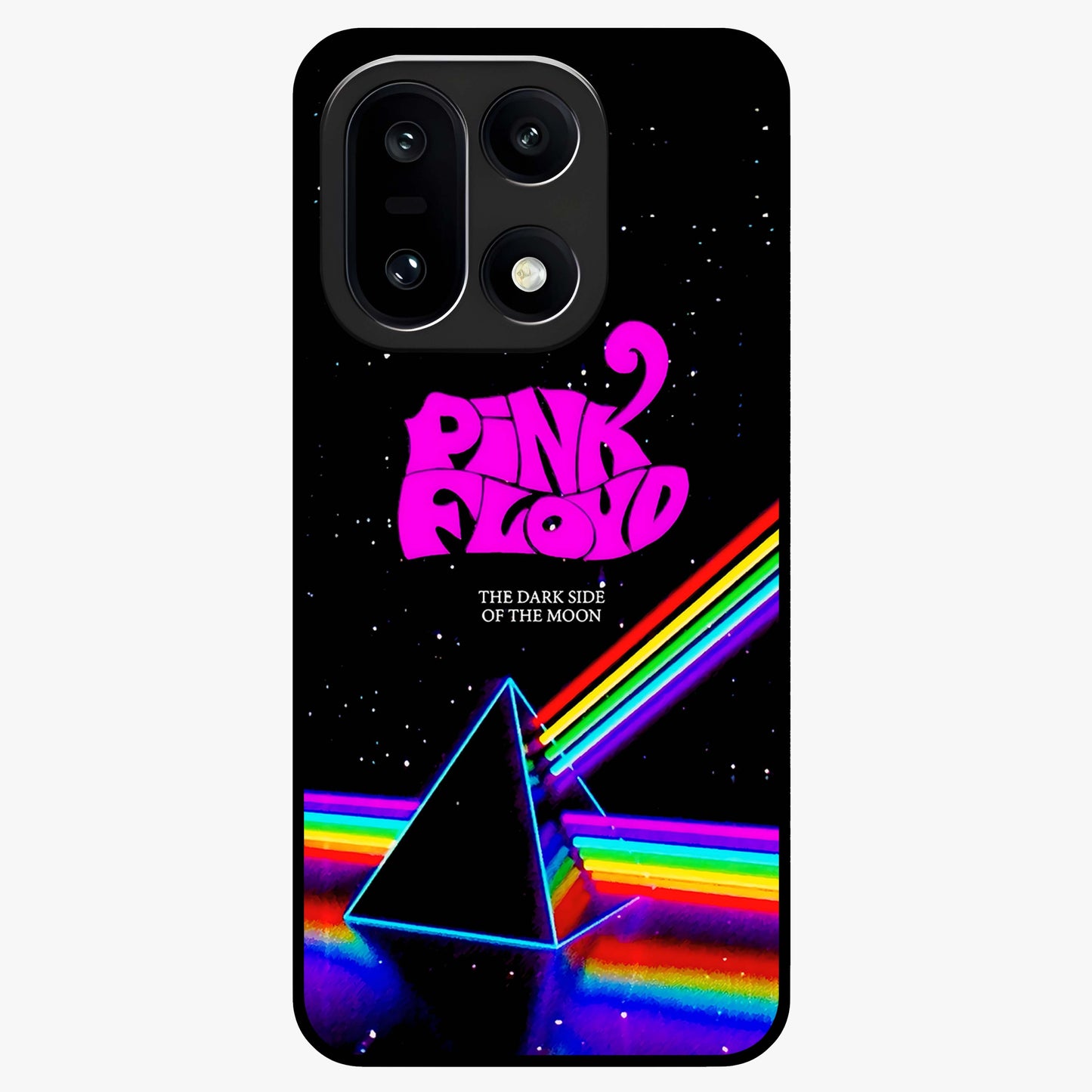 Galactic Light Frequency Glass Case for 1+15 futuristic front view featuring abstract light wave artwork