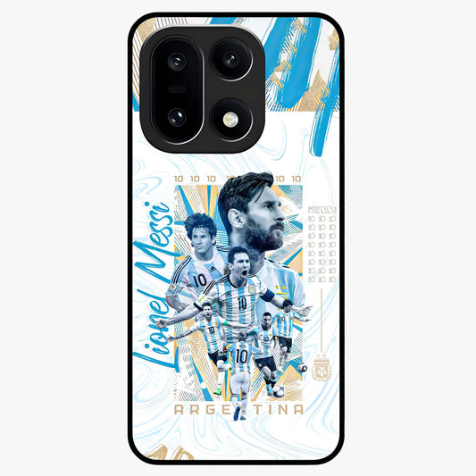 Golden Number Ten Glass Case for 1+15 bold front view featuring stylish number ten artwork in golden tones