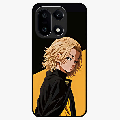 Golden Shadow Commander Glass Case for 1+15 powerful front view featuring dramatic commander themed artwork