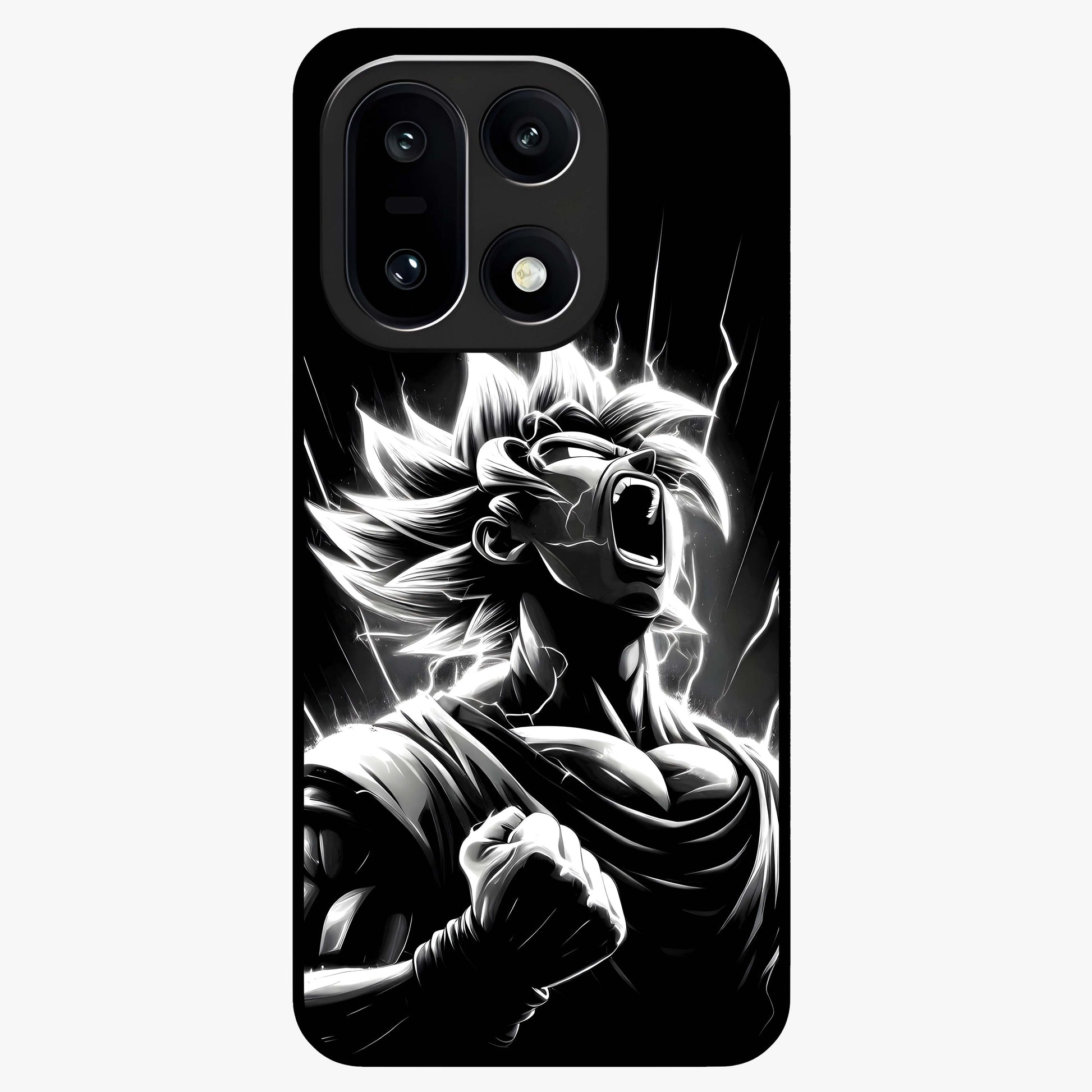 Limitless Power Unleashed Glass Case for 1+15 intense front view featuring bold high energy artwork