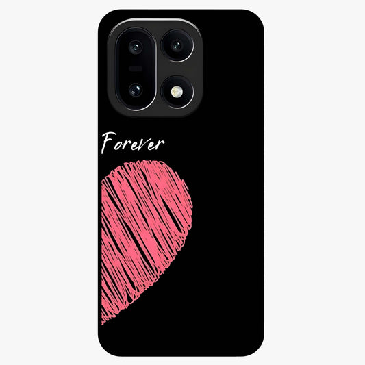 Love Forever Together Right Glass Case for 1+15 romantic front view featuring complementary couple artwork