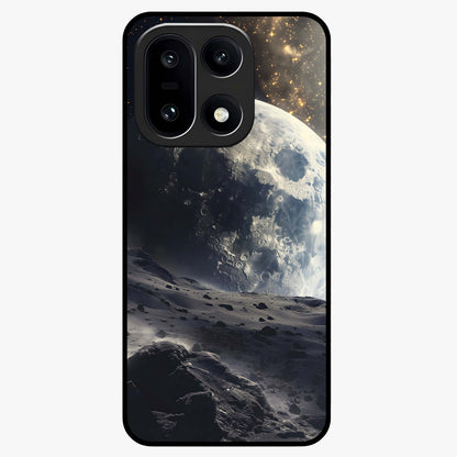 Lunar Horizon Glow Glass Case for 1+15 serene front view featuring moonlit horizon artwork