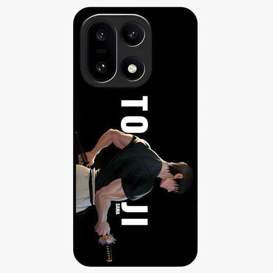 Midnight Blade Resolve Glass Case for 1+15 intense front view featuring sharp blade inspired artwork in dark tones