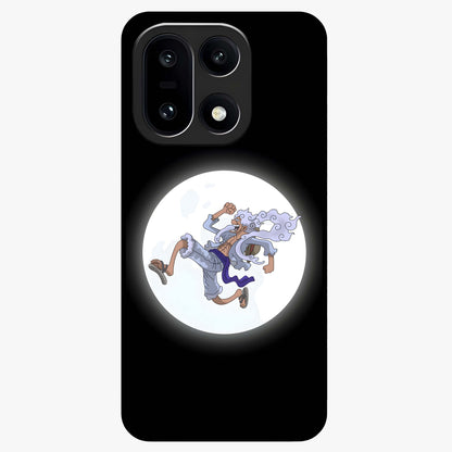 Moonlit Freedom Dance Glass Case for 1+15 artistic front view featuring expressive silhouette artwork under moonlight