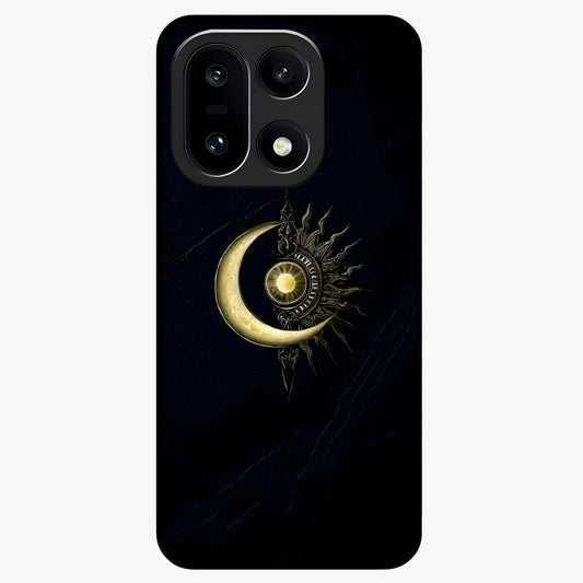 Mystic Lunar Flame Glass Case for 1+15 striking front view featuring moon and flame inspired artwork