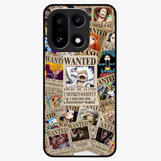 Pirate Wanted Legends Glass Case for 1+15 bold front view featuring legendary pirate themed artwork