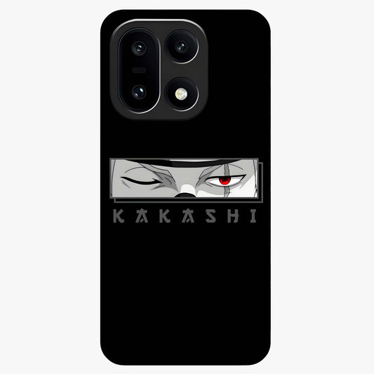 Scarlet Ninja Gaze Glass Case for 1+15 striking front view featuring ninja inspired artwork in crimson tones