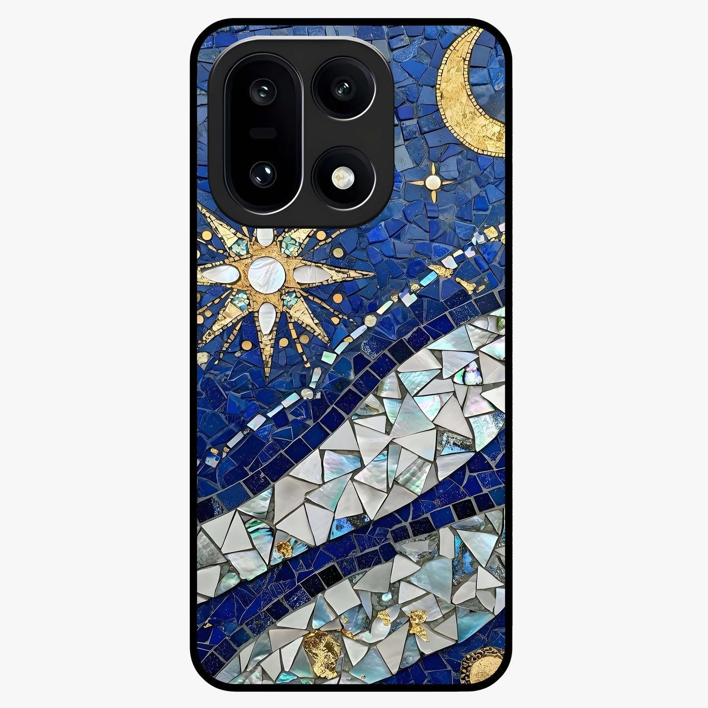 Serene Crane Flight Glass Case for 1+15 graceful front view featuring crane bird artwork in calm tones