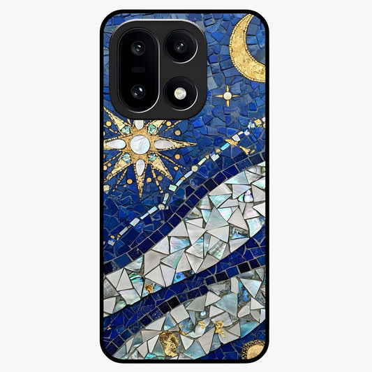 Serene Crane Flight Glass Case for 1+15 graceful front view featuring crane bird artwork in calm tones