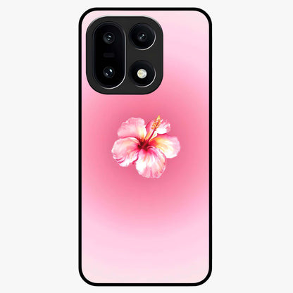 Soft Petal Serenity Glass Case for 1+15 elegant front view featuring gentle floral artwork in muted tones