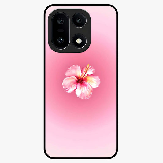 Soft Petal Serenity Glass Case for 1+15 elegant front view featuring gentle floral artwork in muted tones
