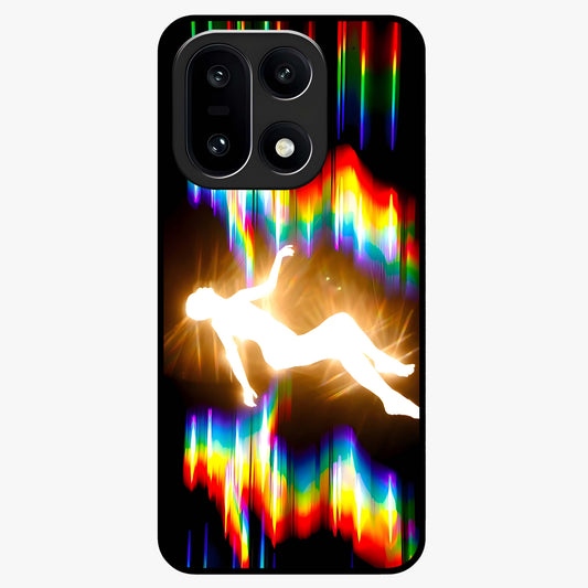 Soul in Spectrum Glass Case for 1+15 artistic front view featuring colorful spectrum inspired artwork