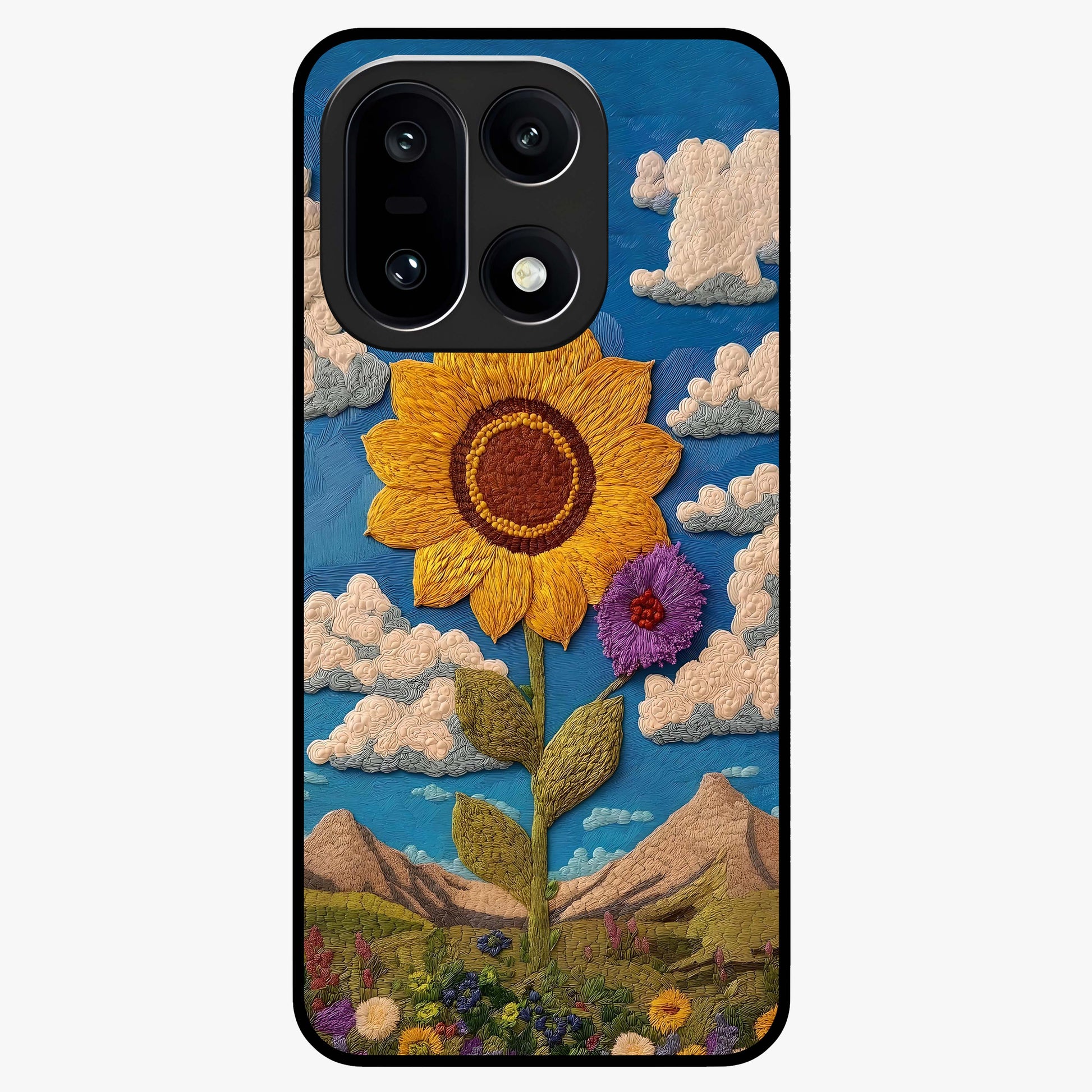 Sun Kissed Valley Glass Case for 1+15 scenic front view featuring glowing valley landscape artwork