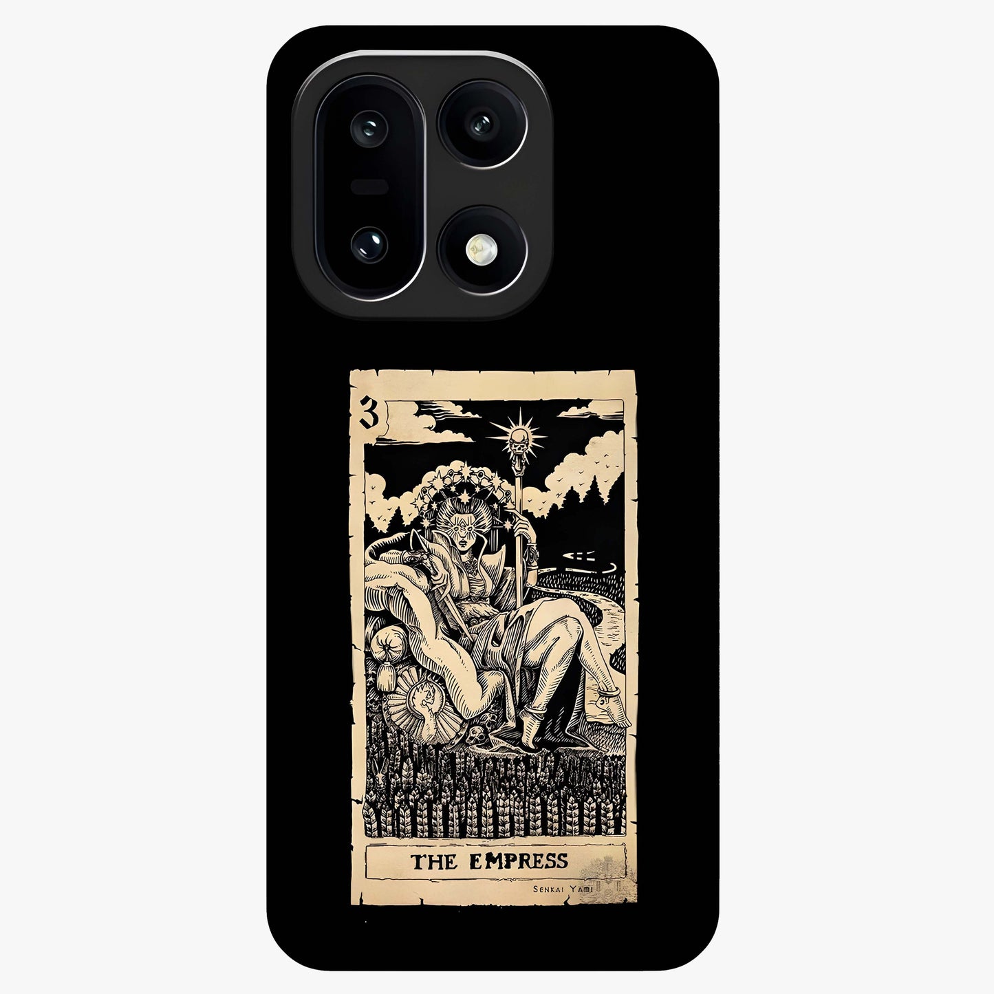 The Empress Glass Case for 1+15 regal front view featuring royal inspired artistic artwork
