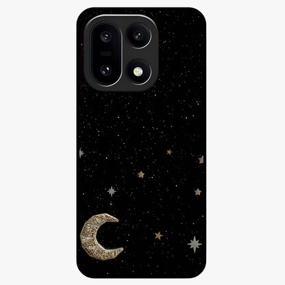 Twinkle Star With Half Moon Glass Case for 1+15 dreamy front view featuring star and crescent moon artwork
