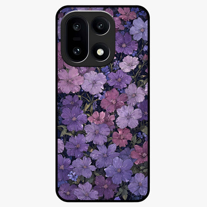 Velvet Bloom Tapestry Glass Case for 1+15 elegant front view featuring rich floral tapestry artwork
