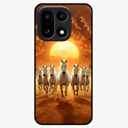 Wild Sunset Majesty Glass Case for 1+15 dramatic front view featuring bold sunset landscape artwork