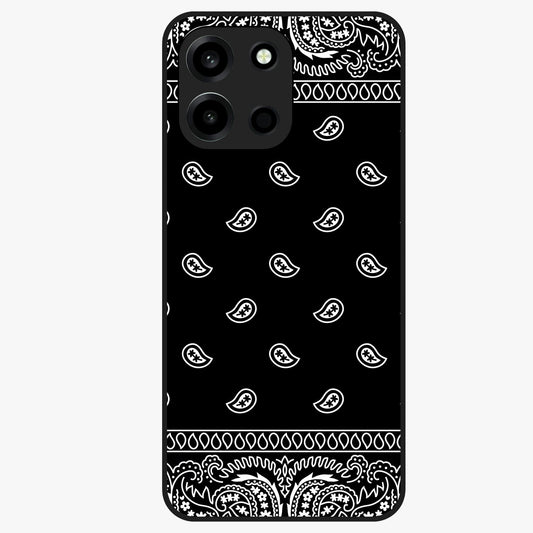 Retro Rebel Threads Glass Case showing flat back view with vintage street style artwork and glossy glass finish.
