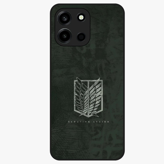 Wings Of Freedom Glass Case showing flat back view with symbolic wings artwork and glossy glass finish.