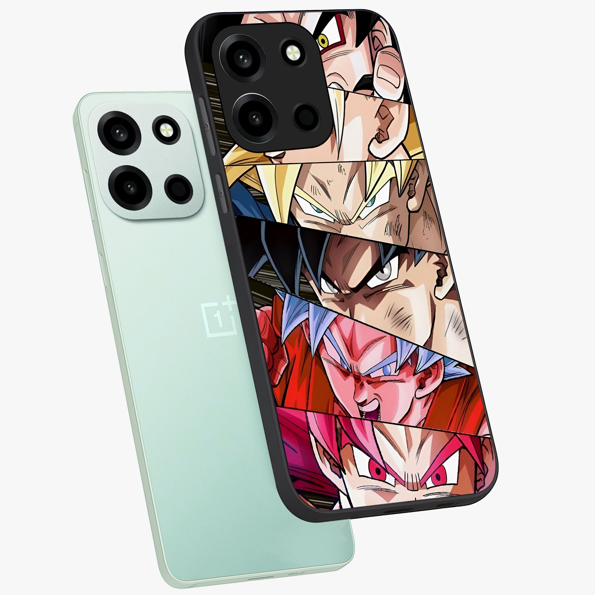 Anime Character Glass Case displayed in angled mockup highlighting colorful anime character illustration.