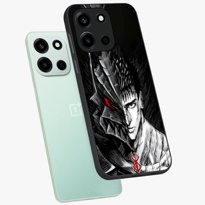Berserker Blood Oath Glass Case displayed in angled mockup highlighting dark fantasy graphic design and powerful theme.