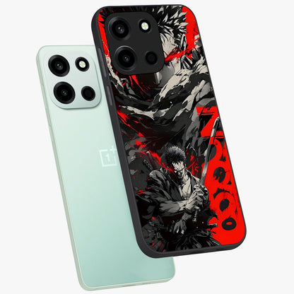 Demon Sword Resolve Glass Case displayed in angled mockup highlighting powerful demon sword illustration with dark fantasy aesthetic.