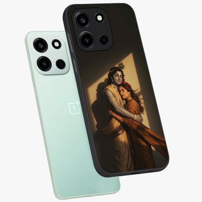 Divine Eternal Love Glass Case displayed in angled mockup highlighting elegant divine inspired design with peaceful aesthetic.