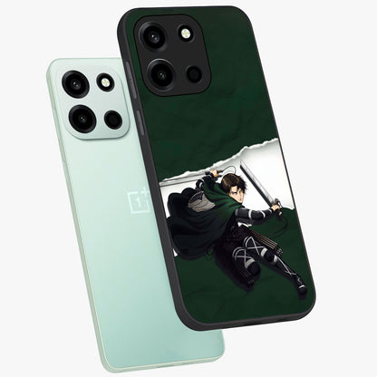 Emerald War Vanguard Glass Case displayed in angled mockup highlighting intense battle inspired design with emerald tone aesthetic.