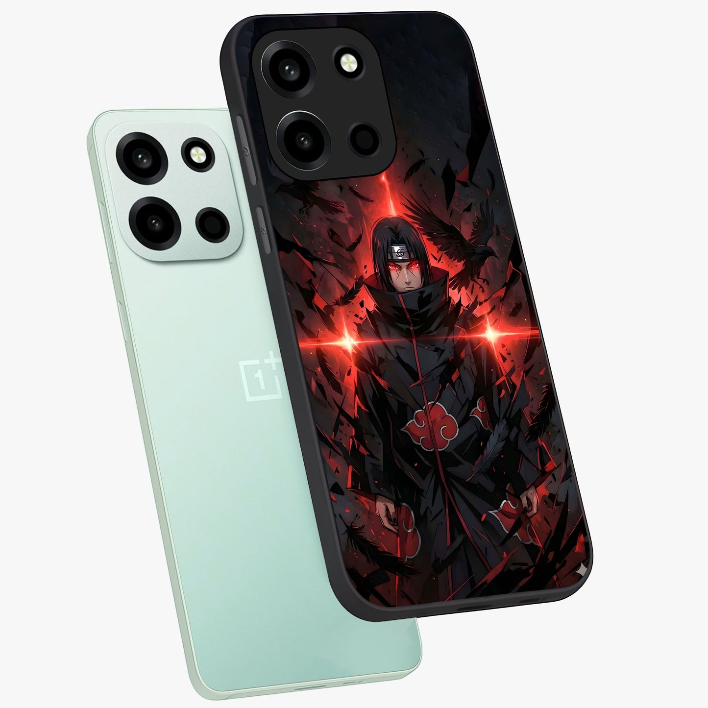 Focus Mode On Glass Case displayed in angled mockup highlighting clean minimal text artwork with modern aesthetic style.