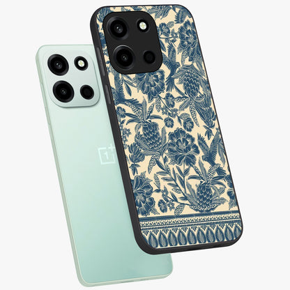 Heirloom Wild Bloom Glass Case displayed in angled mockup highlighting botanical bloom design with classic aesthetic style.